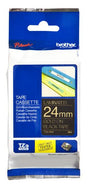BROTHER TZe-354 - 24 mm gold on black tape | 8m (TZE-354)