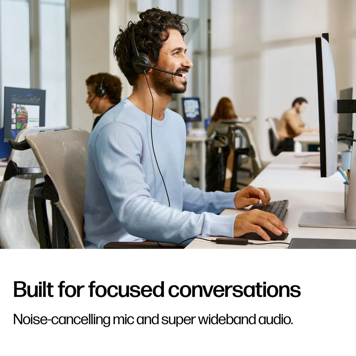 POLY MISSION 415 – Wired (USB-A) / Mono / Office – Head-band Headset