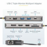 STARTECH USB-C Triple Monitor Multiport Adapter