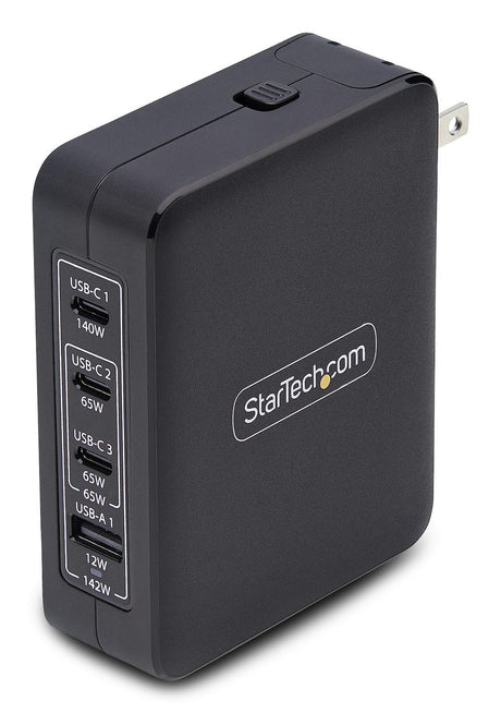 STARTECH.COM 3114GCU – 140W / 3x USB-C + USB-A / GaN – Wall Charger