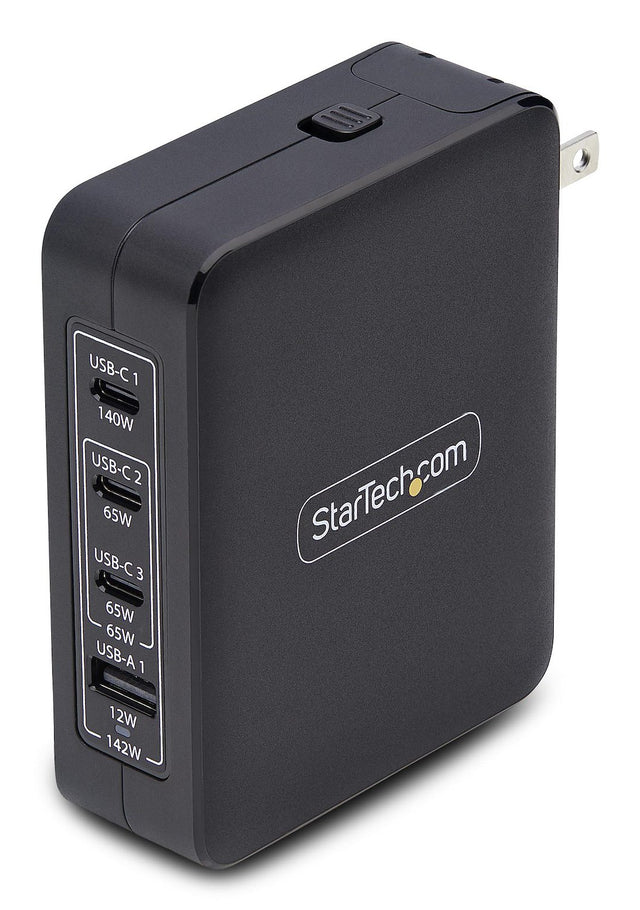 STARTECH.COM 3114GCU – 140W / 3x USB-C + USB-A / GaN – Wall Charger