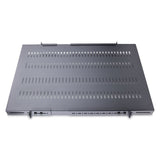 STARTECH 1U 4-Post Adjustable Vented Server Rack Mount Shelf - 330lbs(150 kg) - 19.5 to 38in Adjustable Mounting Depth Universal Tray 19" AV| Network Equipment Rack - 27.5in Deep (ADJSHELFHDV) (ADJSHELFHDV)