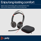 HP POLY BLACKWIRE 5220 – Wired (USB-C & 3.5mm) / Stereo / Office – Head-band Headset