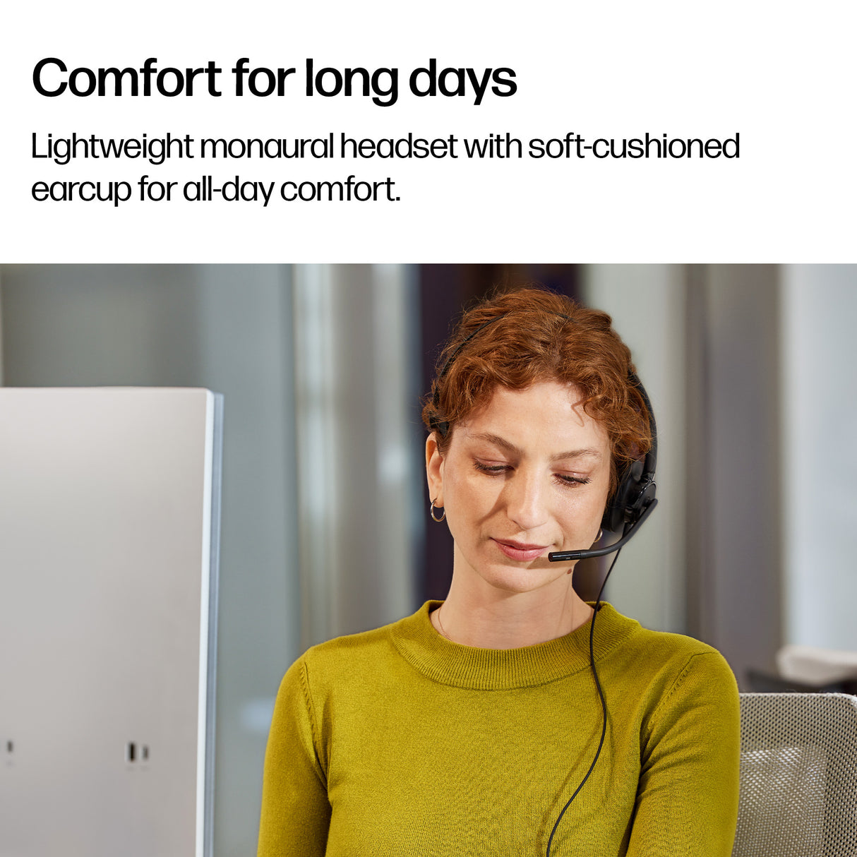POLY MISSION 415 – Wired (USB-A) / Mono / Office – Head-band Headset