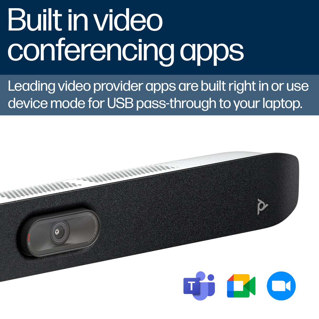 POLY Studio X32 All-In-One No Power Supply Video Conferencing System