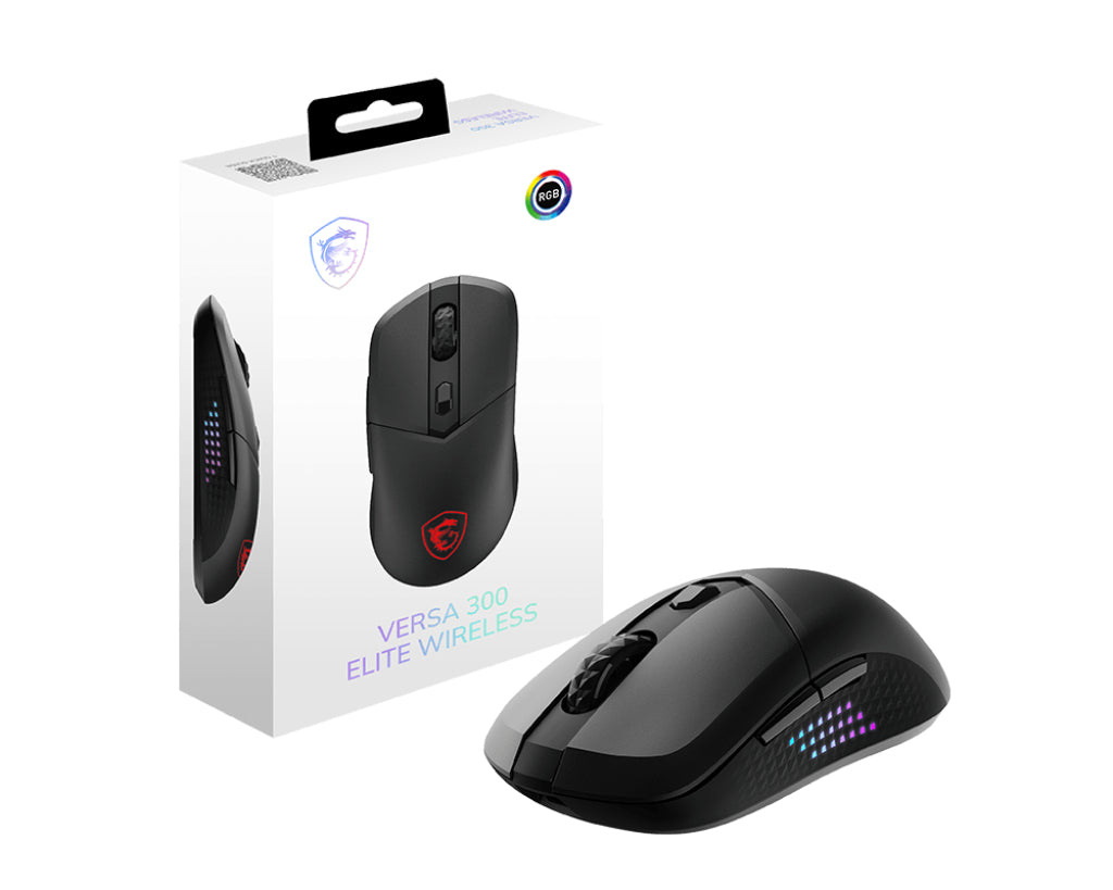 MSI VERSA 300 ELITE WIRELESS – Tri-mode / 26000 DPI / Ergonomic – Gaming Mouse