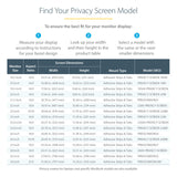 STARTECH 2869-PRIVACY-SCREEN – 28" / 2-Way Privacy – Monitor Privacy Filter – Frameless – Anti-Glare & Blue Light Reduction