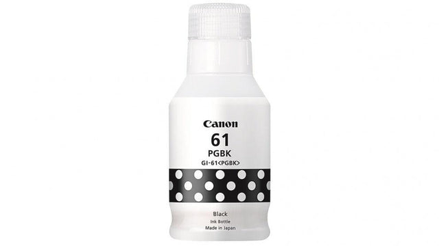 Canon GI61BK BLACK INK BOTTLE FOR G3620 G3625 G3660 - 6K PAGE YIELD