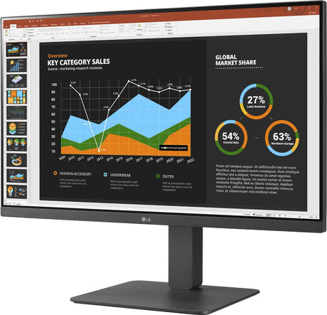 LG computer monitor (27") Full HD LED Grey