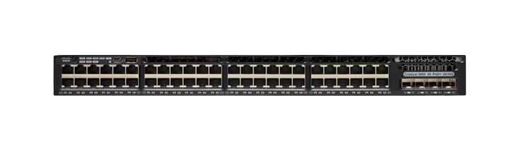 Cisco Catalyst WS-C3650-48FD-S network switch Managed L3 Gigabit Ethernet (10/100/1000) Power over Ethernet (PoE) 1U Black