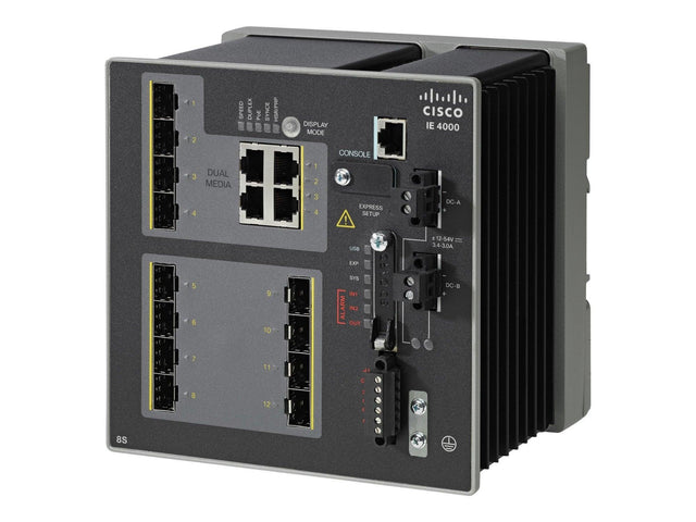 Cisco IE 4000 8 X SFP 1G Managed Gigabit Ethernet (10/100/1000) Power over Ethernet (PoE) Black