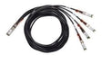 Cisco InfiniBand cable 3 m SFP25G Black - QSFP-4SFP25G-CU3M= - 4 Pack