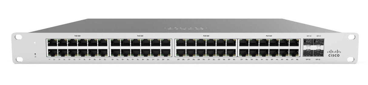 Cisco Meraki MS120-48FP Managed L2 Gigabit Ethernet (10/100/1000) Power over Ethernet (PoE) 1U Grey
