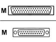 Cisco Smart Serial WIC2/T 26 Pin - RS530 D25 Male DTE serial cable Blue