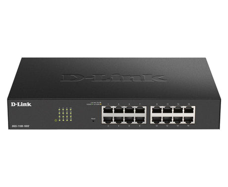 D-LINK 16x 1G RJ-45 | 32 Gbps | 23.81 Mpps | VLAN | 280x180x44 mm (DGS-1100-16V2)