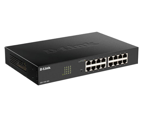 D-LINK 16x 1G RJ-45 | 32 Gbps | 23.81 Mpps | VLAN | 280x180x44 mm (DGS-1100-16V2)