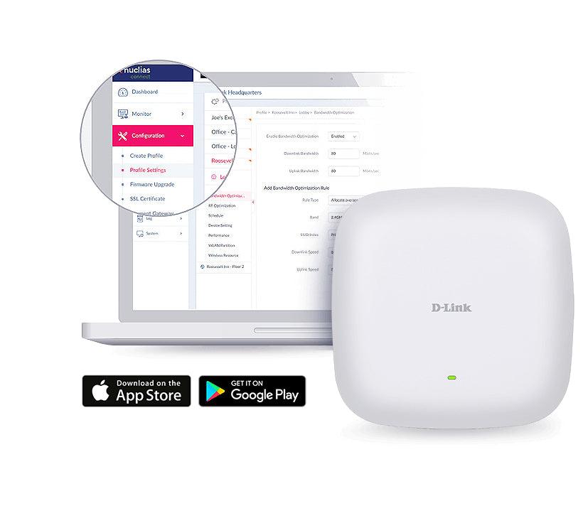 D-LINK DAP‑X2810 AX1800 Wi-Fi 6 Dual-Band PoE Access Point (DAP-X2810)