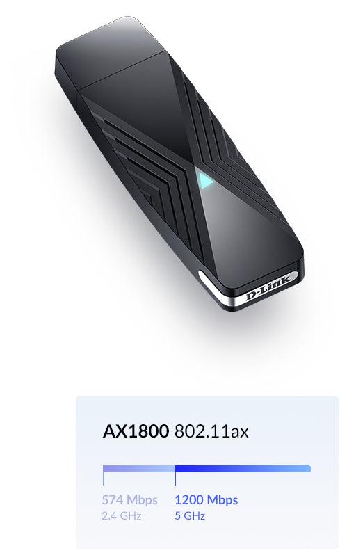 D-LINK DWA‑X1850 AX1800 Wi-Fi 6 USB-Adapter (DWA-X1850)