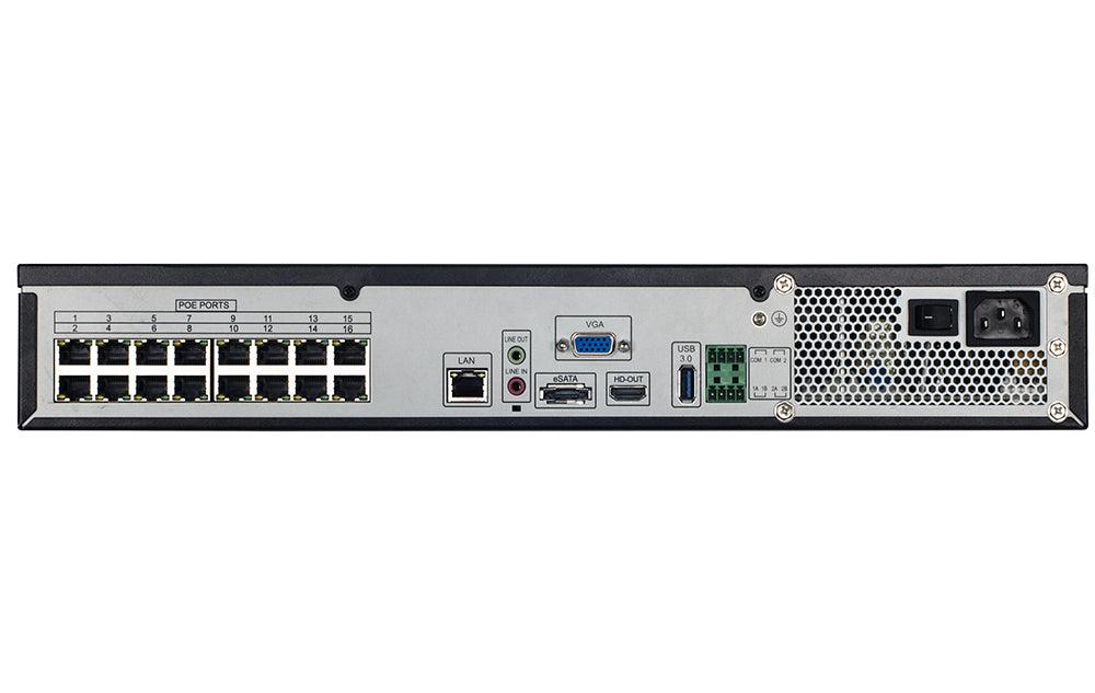 D-LINK Hardware NVR | 12MP | 320Mbps | 4 HDD bays | 440 x 375 x 70 mm | Black (DNR-F4432-16P)