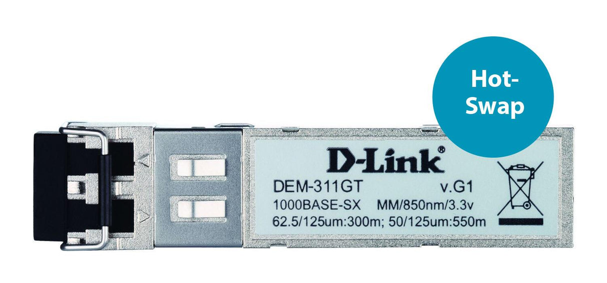 D-LINK SFP | LC | 1000Base‑SX | MMF | 850nm | 550m (DEM-311GT)