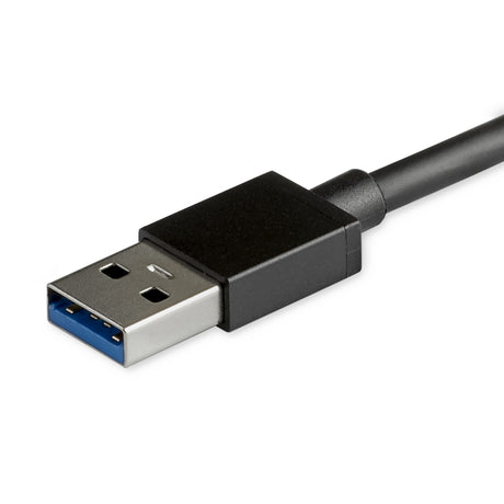 STARTECH 4 Port USB 3.0 Hub - USB-A to 4x USB 3.0 Type-A with Individual On|Off Port Switches - SuperSpeed 5Gbps USB 3.1|3.2 Gen 1 - USB Bus Powered - Portable - 9.8" Attached Cable (HB30A4AIB) (HB30A4AIB)
