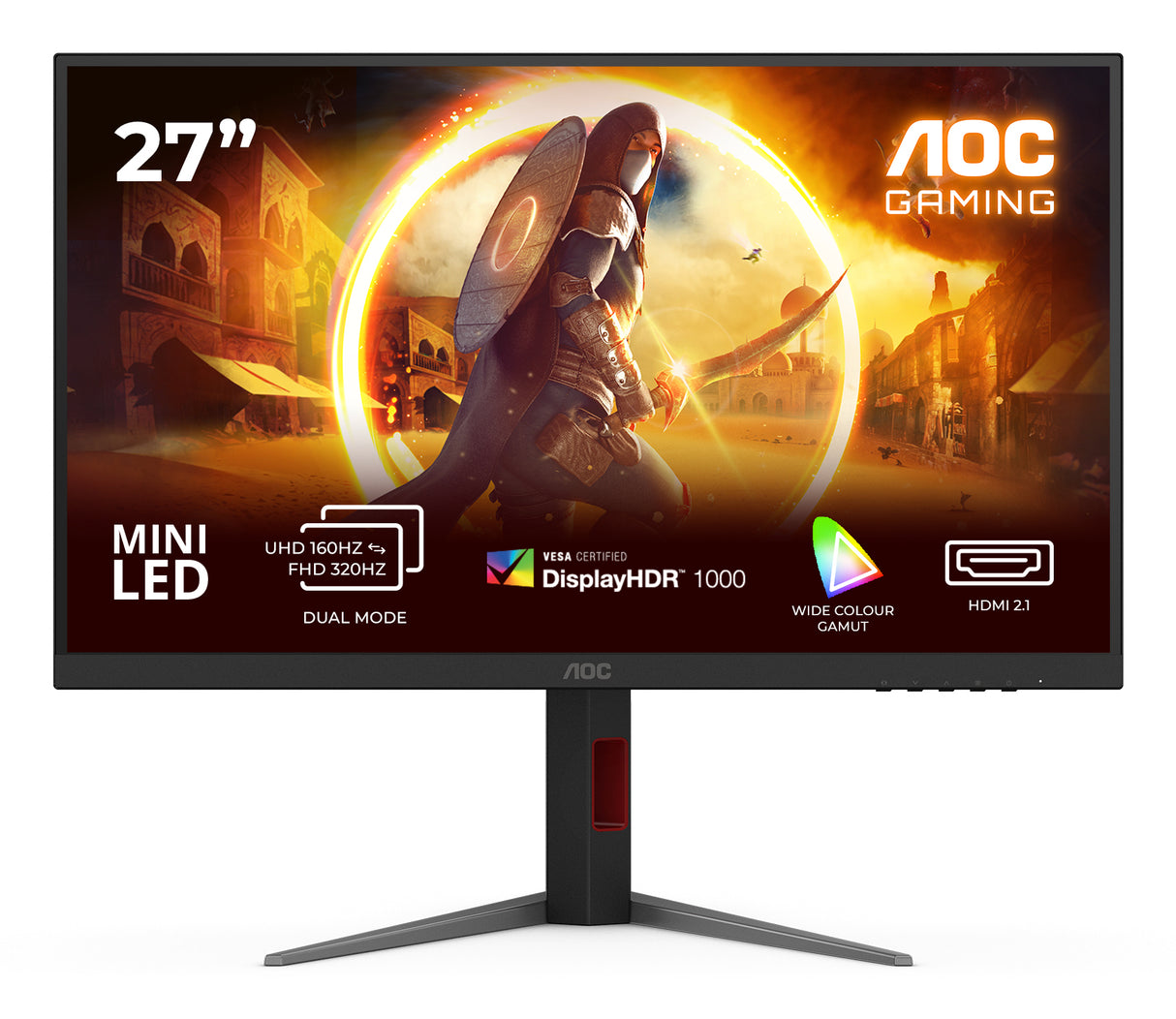 AOC U27G4XM Monitor – 27" / 4K UHD / IPS / 160Hz – Gaming Monitor