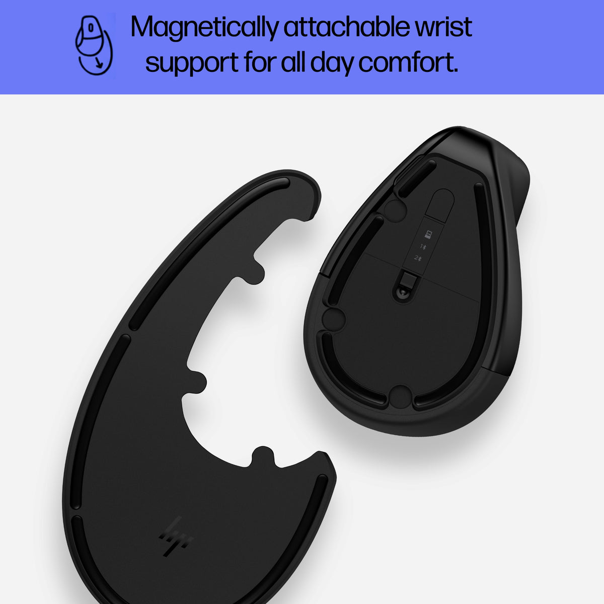HP 920 – Wireless 2.4GHz / 1200 DPI / Ergonomic – Office Vertical Mouse