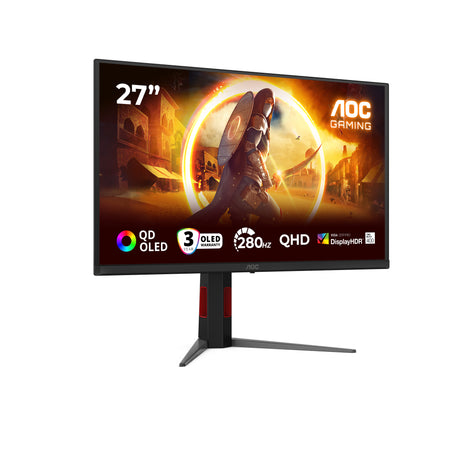 AOC Q27G4ZD Monitor – 27" / QHD / QD-OLED / 240Hz – Gaming Monitor