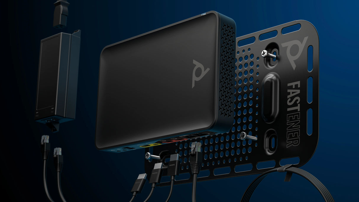 POLY G62 – Full HD (1080p) / 120° Wide-Angle / 8-Mic Array – UC Room System