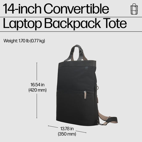 HP Convertible Laptop Tote Backpack (14.1")