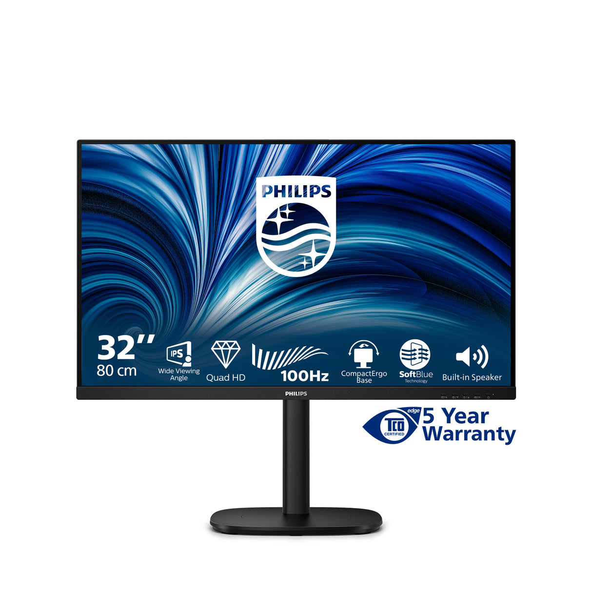 PHILIPS 32B2N3500 Monitor – 31.5" / QHD / IPS / 100Hz – Business Monitor