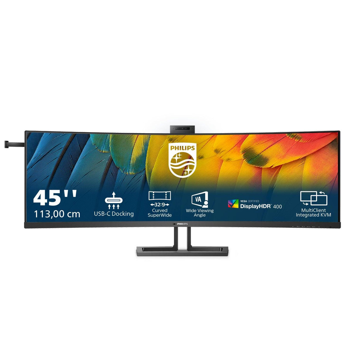 PHILIPS 6000 series LED display (44.5") UltraWide Dual Quad HD LCD Black