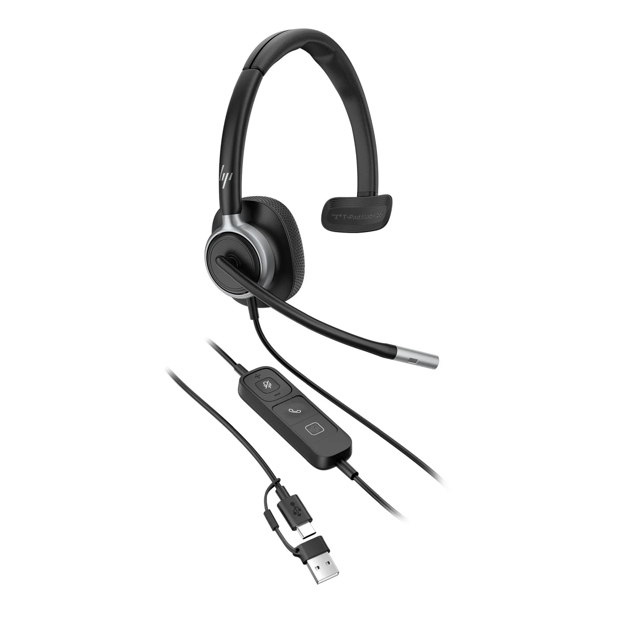 POLY MISSION 615 – Wired (USB-A) / Mono / Office – Head-band Headset