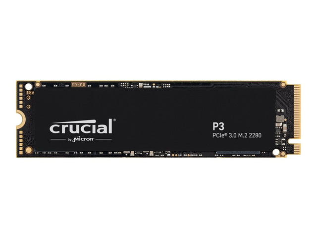 CRUCIAL P3 500GB, M.2 Internal NVMe PCIe SSD 3500R/1900W MB/s - 5YR WTY