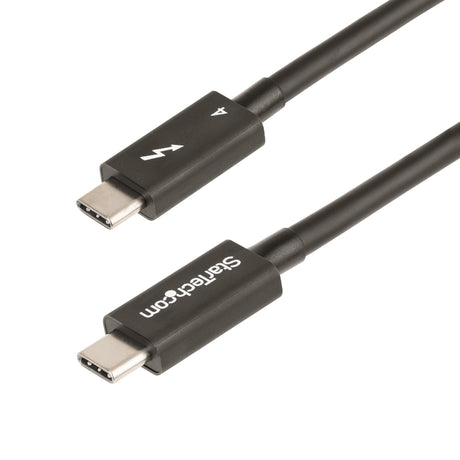 STARTECH 1.6ft (50cm) Thunderbolt 4 Cable - 40Gbps - 100W PD - 4K|8K Video - Thunderbolt Cable - Compatible w|USB 4|Thunderbolt 3|USB 3.2|USB Type-C|DisplayPort (TBLT4MM50CM) (TBLT4MM50CM)
