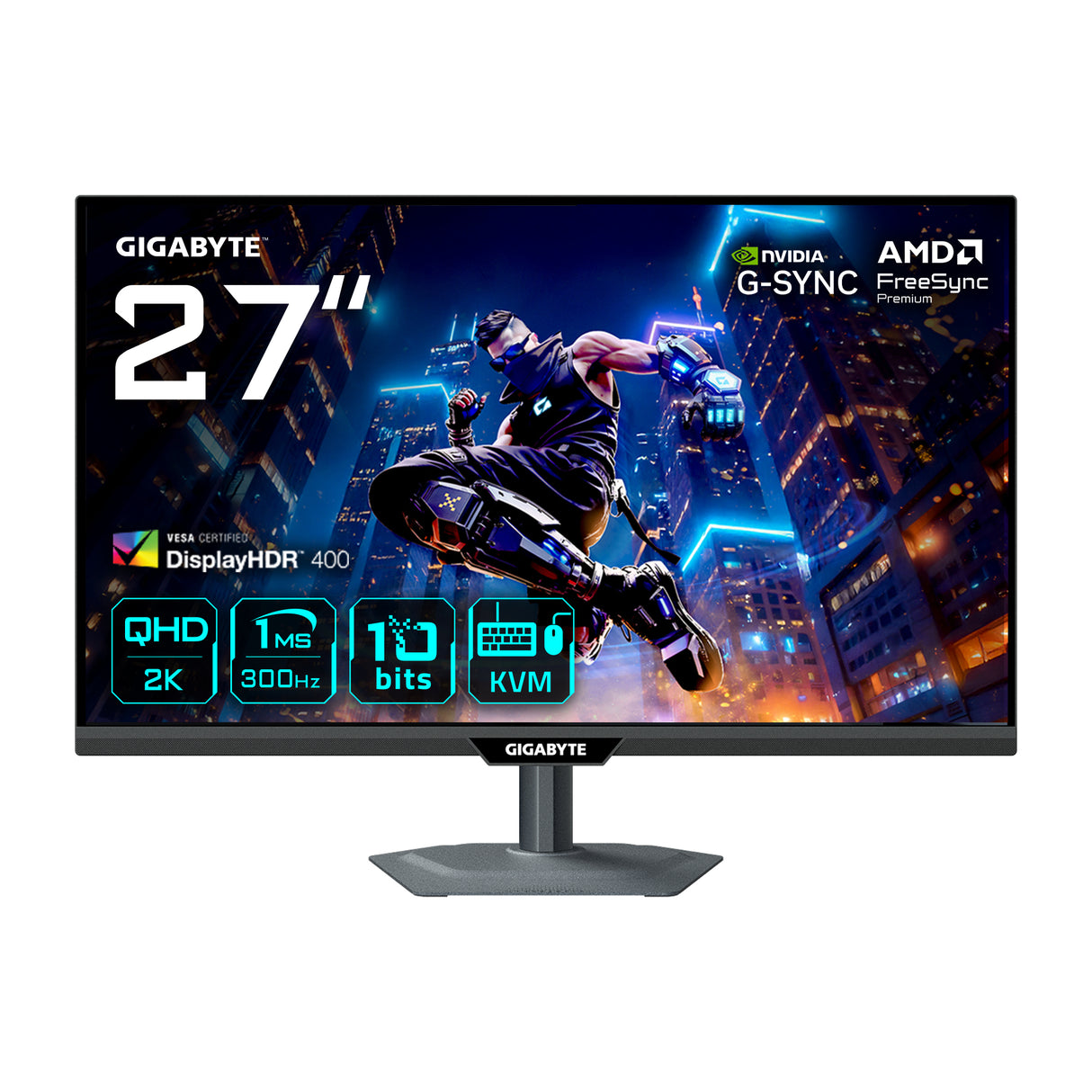 GIGABYTE M27Q3 Monitor – 27" / QHD / IPS / 300Hz – Gaming Monitor