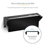 STARTECH 3U 19" Wall Mount Vertical Rack Bracket | Wall Mount Patch Panel Bracket for Data|AV|IT|Computer Equipment | 3U Rack for Cabinet or Server Room | Supports 150lb (68kg) (RK319WALLV) (RK319WALLV)