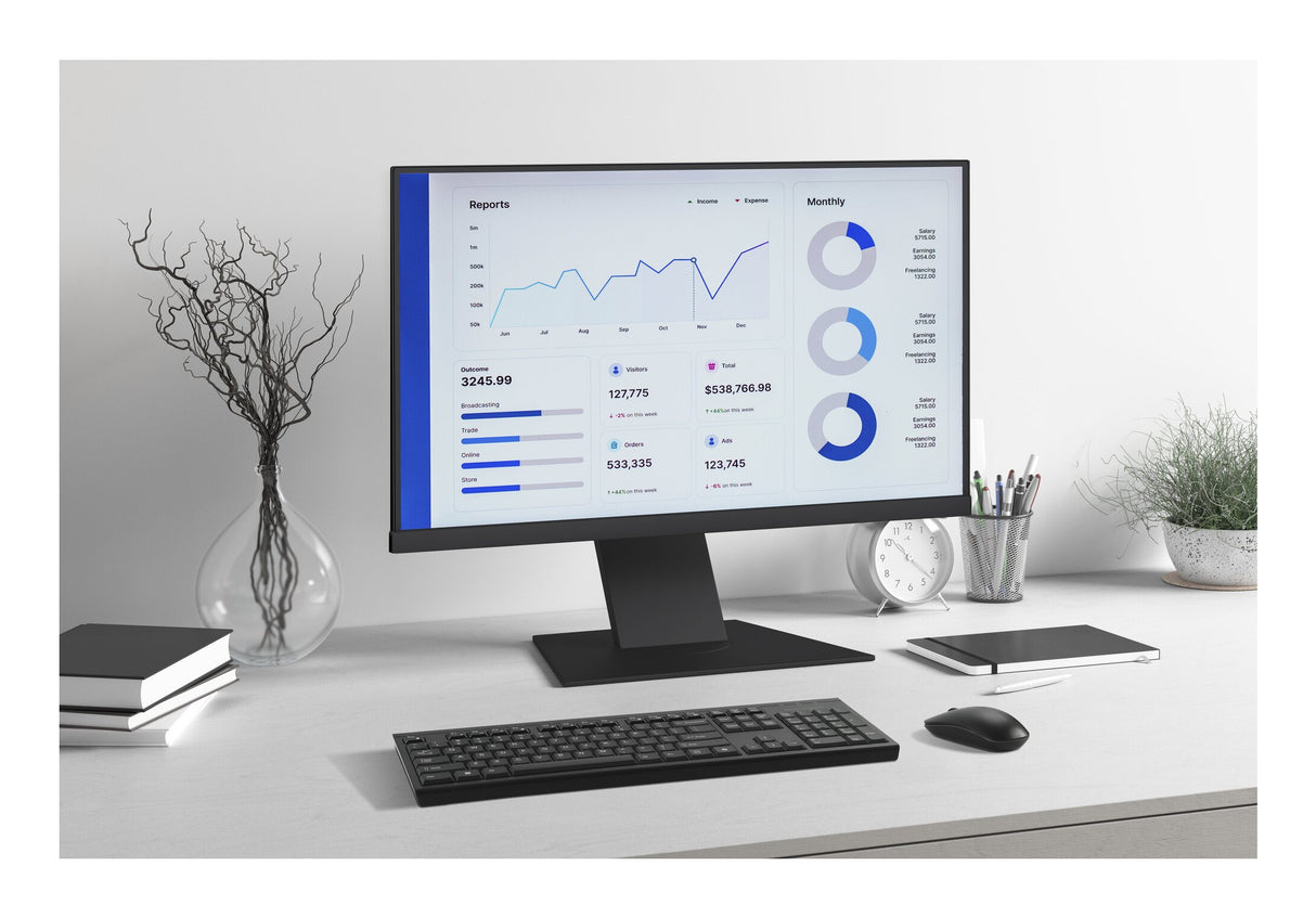 KENSINGTON KM270 EQ – Desktop Platform / Rechargeable Wireless / Standard – Keyboard & Mouse Tray