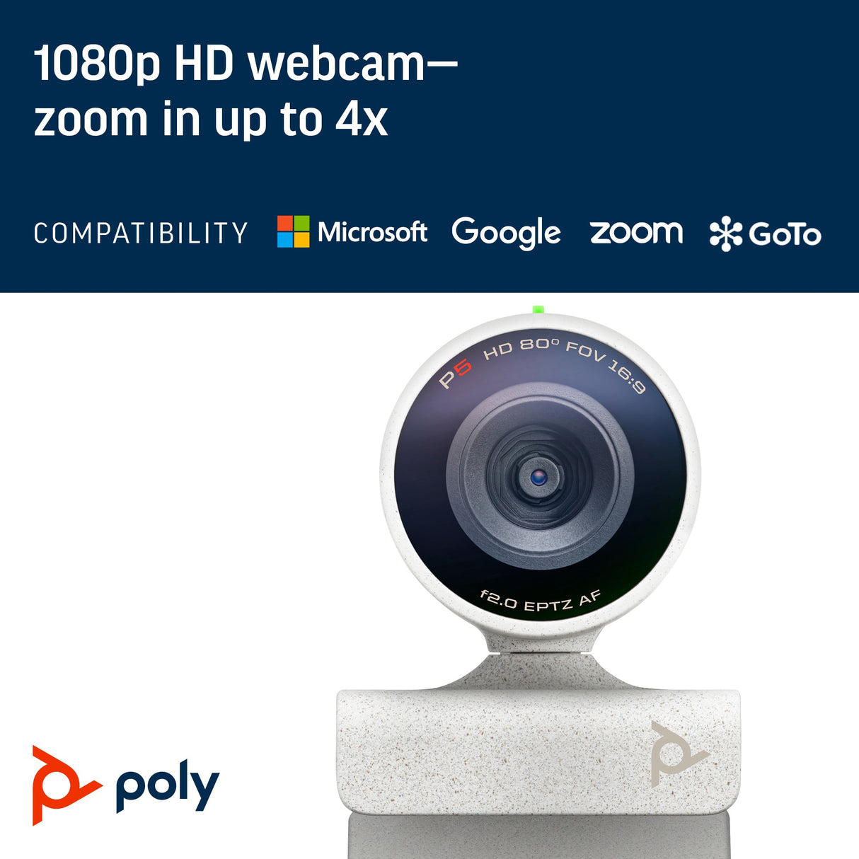 POLY Studio P5 USB-A TAA Webcam