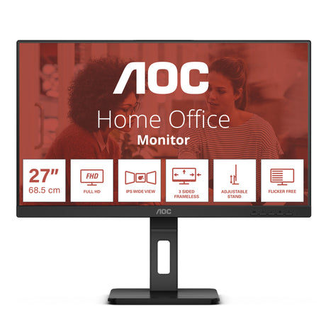 AOC 27E3QAF Monitor – 27" / Full HD / IPS / 100Hz – Business Monitor