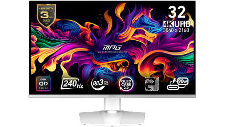 MSI MPG 321URXW Monitor – 31.5" / 4K UHD / OLED / 240Hz – Gaming Monitor