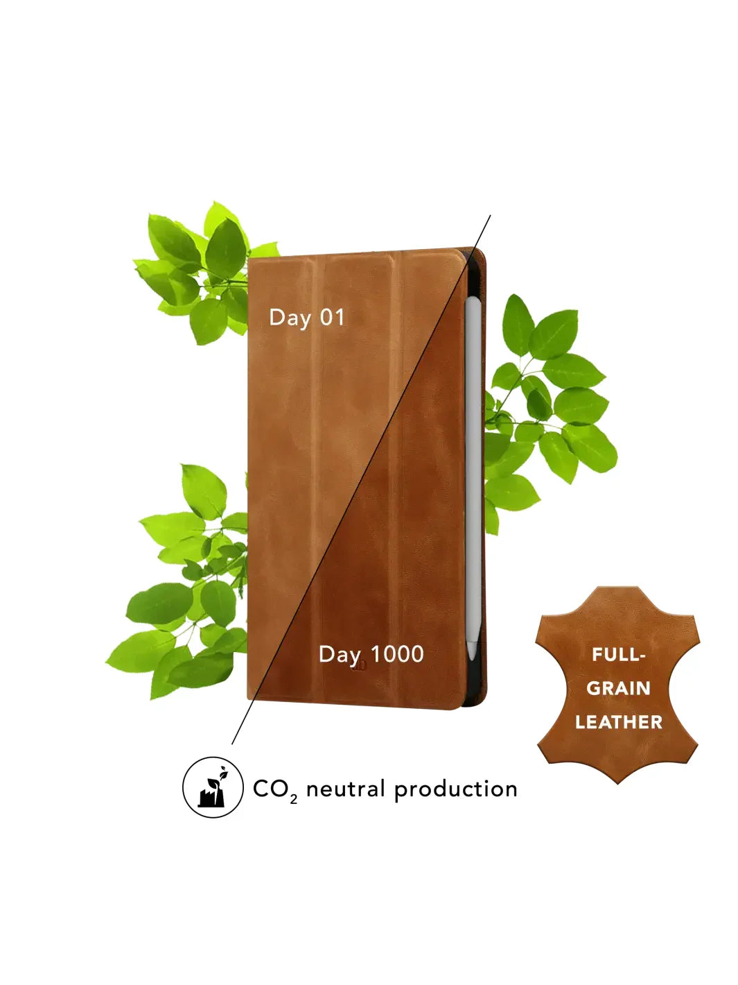 FOLIO CASE for D.BRAMANTE 1928 iPad Pro 11" – M5 2025/M4 2024 – Full-Grain Leather – Premium Quality