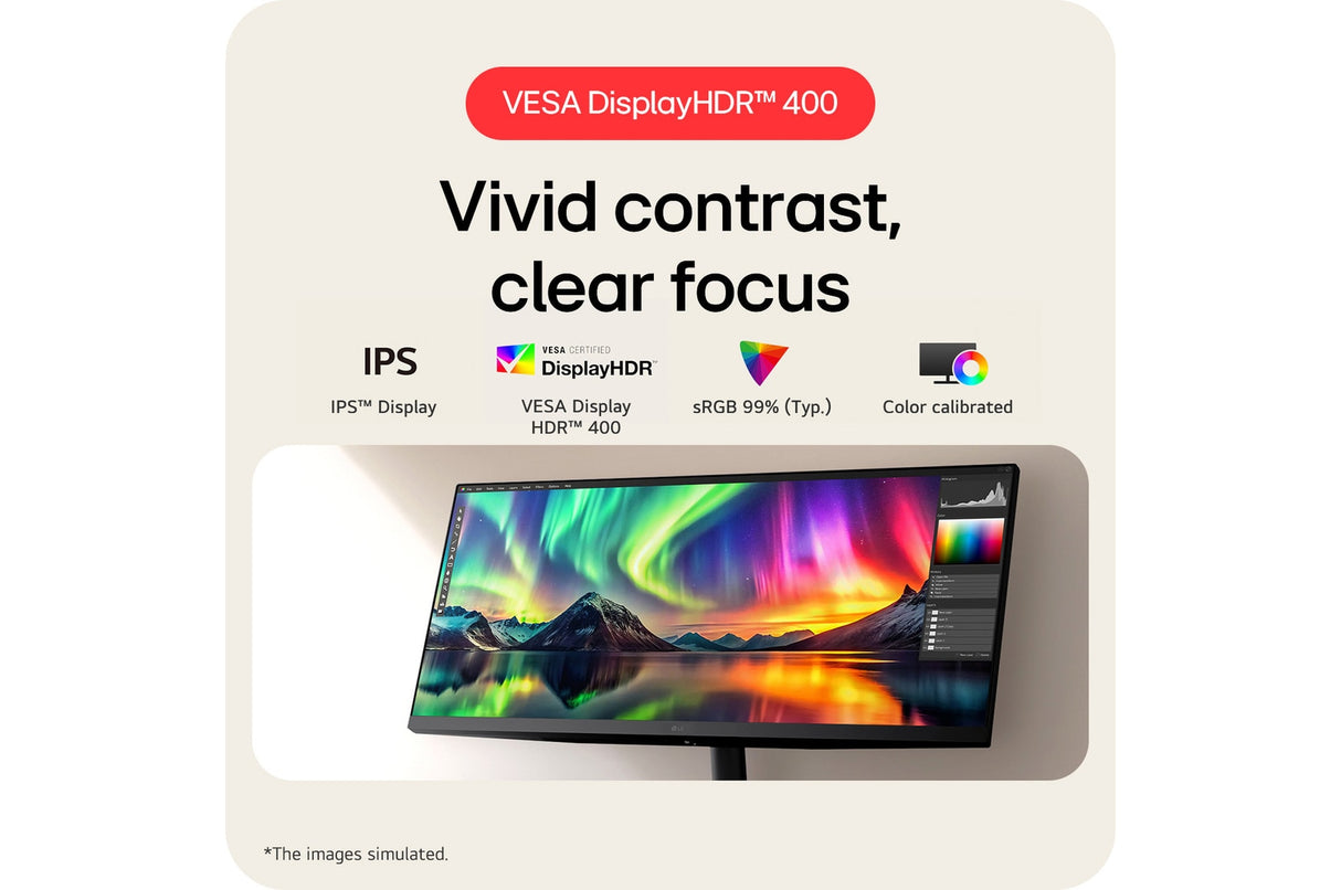 LG 34U511A-B Monitor – 34" / WFHD / IPS / 100Hz – Business Monitor