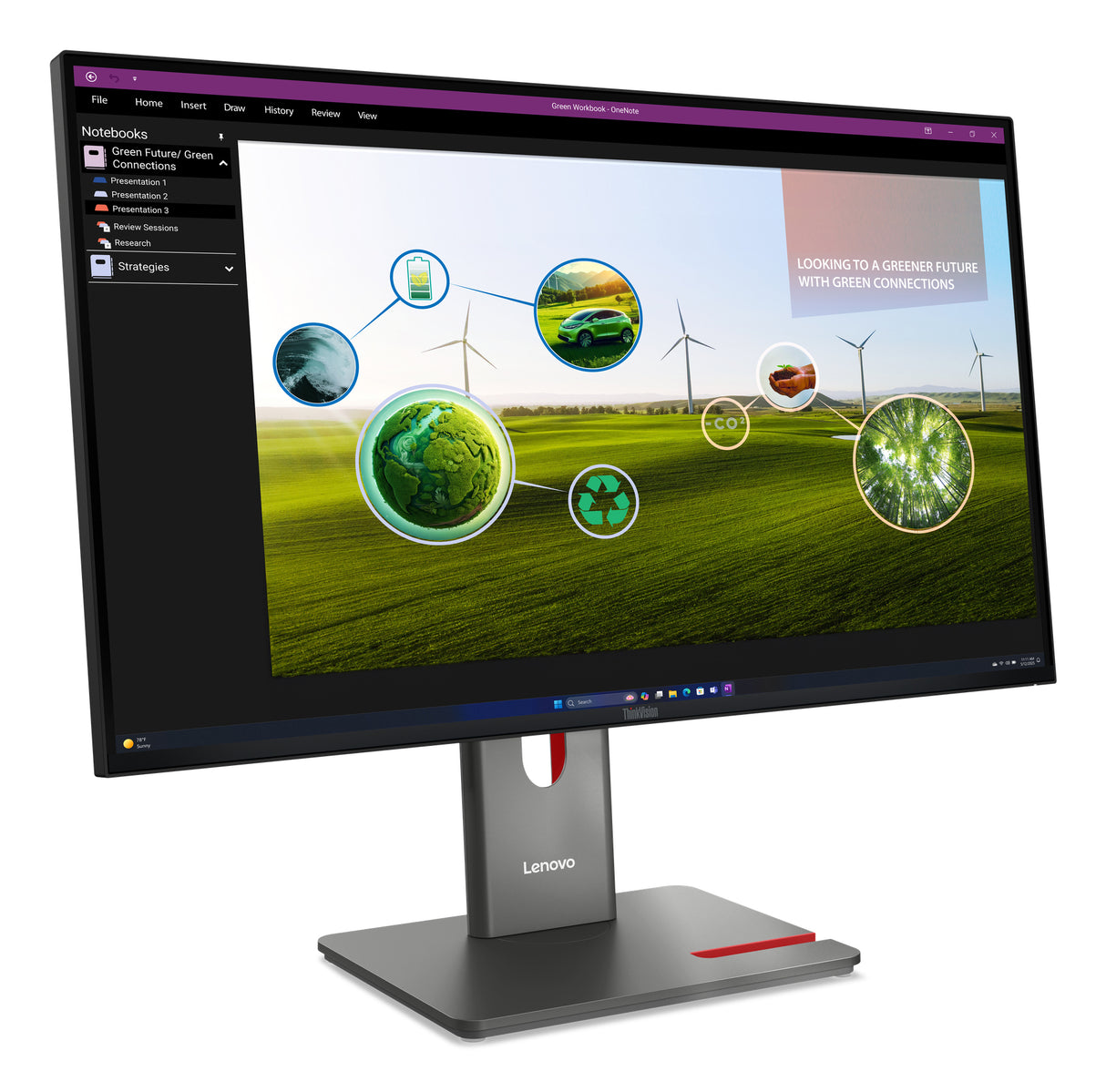 LENOVO P27Q-40 Monitor – 27" / QHD / IPS / 120Hz – Business Monitor