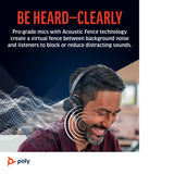 POLY Voyager Focus 2 USB-A with Charge Stand Headset
