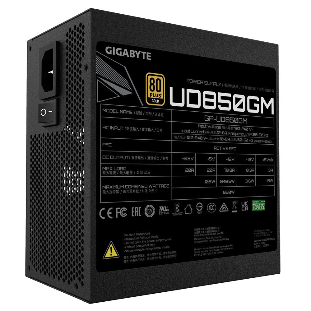 GIGABYTE 850W | ATX | 80 PLUS Gold | ATX 12V v2.31 (GP-UD850GM)