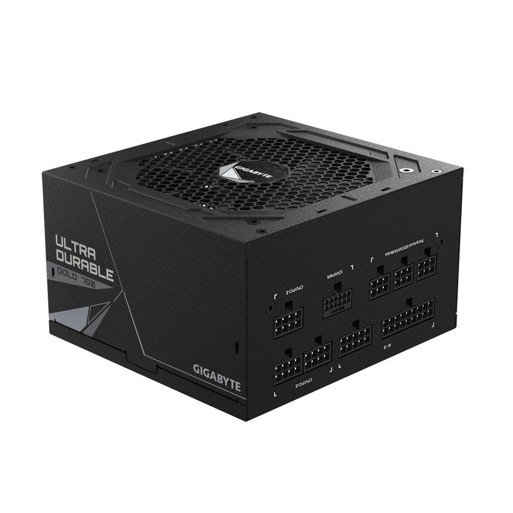 GIGABYTE Active PFC | 100-240 Vac | 12-6A | 60-50 Hz | 750W | 120mm Hydraulic Bearing(HYB)fan | 80 PLUS Gold (GP-UD750GM PG5)