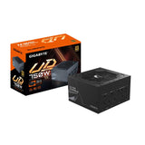 GIGABYTE Active PFC | 100-240 Vac | 12-6A | 60-50 Hz | 750W | 120mm Hydraulic Bearing(HYB)fan | 80 PLUS Gold (GP-UD750GM PG5)
