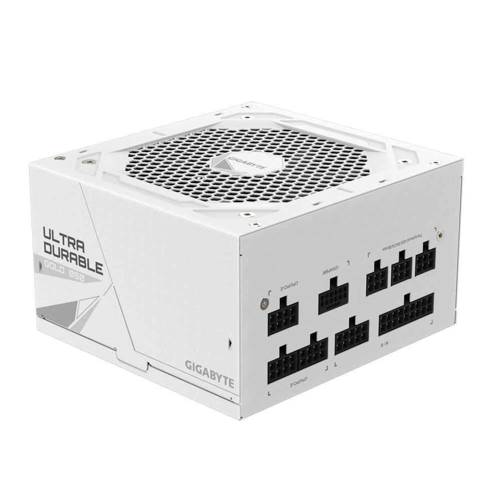 GIGABYTE Active PFC | 100-240 Vac | 12-6A | 60-50 Hz | 750W | 120mm Hydraulic Bearing(HYB)fan | 80 PLUS Gold (GP-UD850GM PG5W)