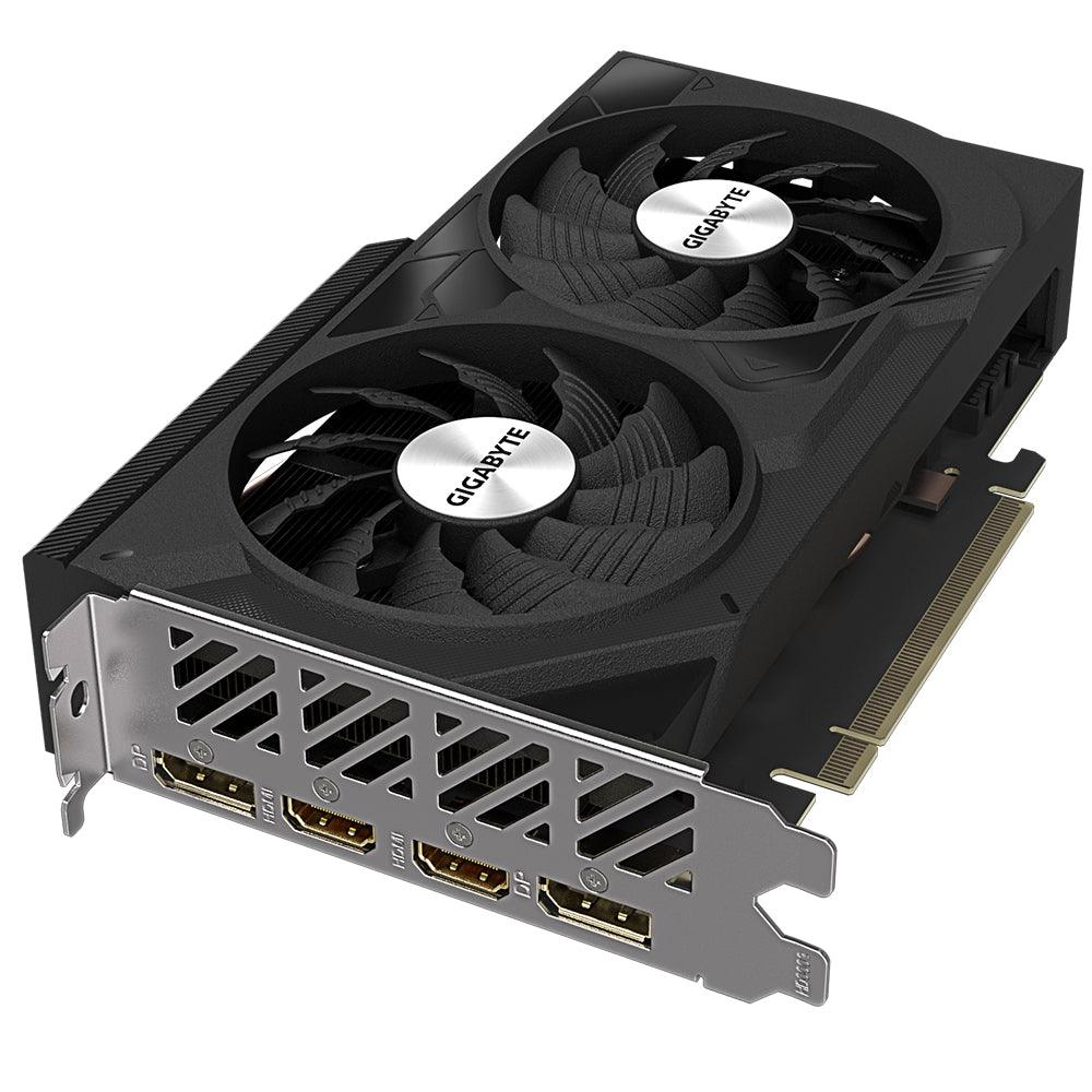 GIGABYTE NVIDIA GeForce RTX 4060 | 2475MHz | 8GB GDDR6 | 128 bit | PCI Express 4.0 | 2 x HDMI (2.1a) | 2 x DP (1.4a) | CUDA | DirectX 12 Ultimate | OpenGL 4.6 (GV-N4060WF2OC-8GD)